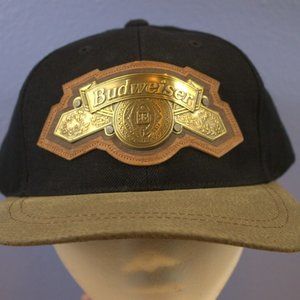 1994 Anheuser-Busch Hat/Cap #9195 of 10000 - Black/Brown w/ Gold Embossed Logo